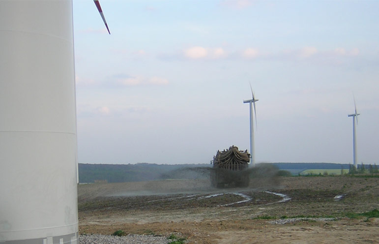 WKA Drainagen Betonfundamente