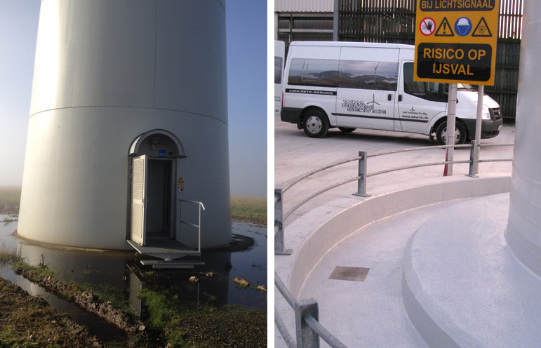 Windkraftanlage Drainage