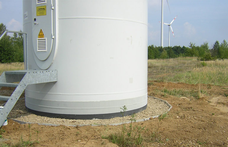 Betonfundament Drainage