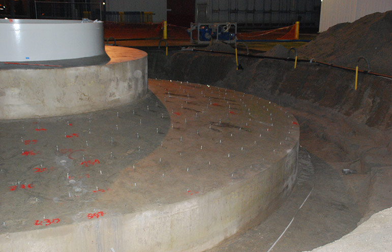 WKA Fundament in Holland: 450 Injektionspacker