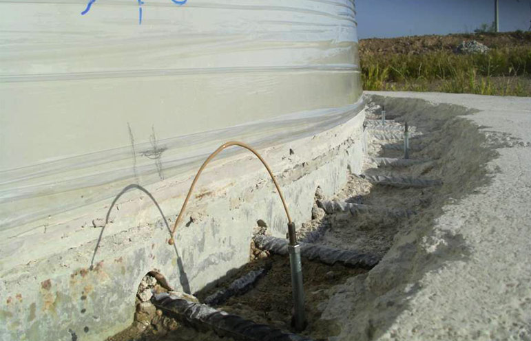 WKA Injektionen Betonfundamente